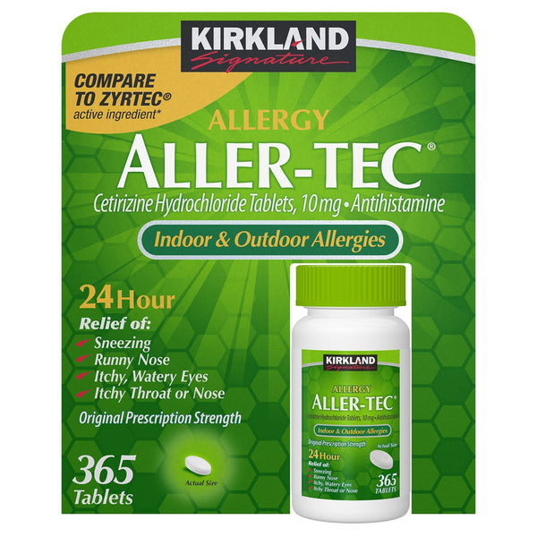 Kirkland Signature Aller-Tec 365-count allergy tablets