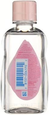 Johnson's Baby Oil, Pure Mineral Oil to Prevent Moisture Loss for Newborn, Kids, & Adults, Gentle, Soothing Baby Massage Oil, Dry Skin Relief, Hypoallergenic, Original Scent, Baby Essentials, 3 fl. oz