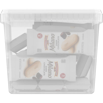 Individually packed Milano dark chocolate cookies