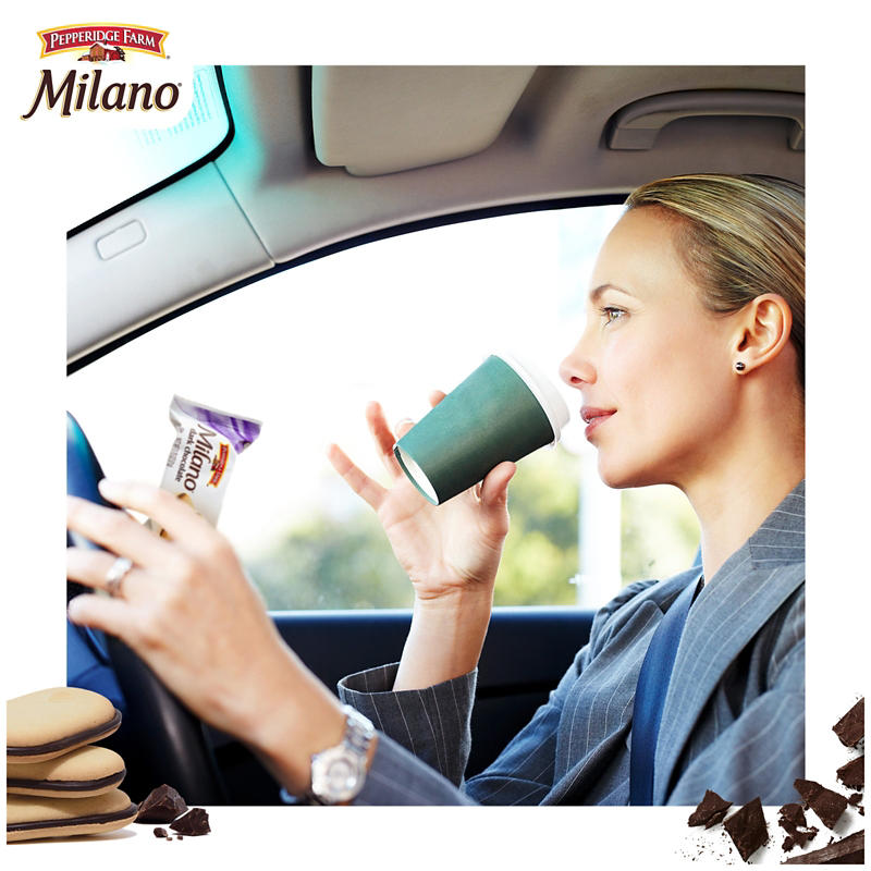 Pepperidge Farm Milano cookies side packaging