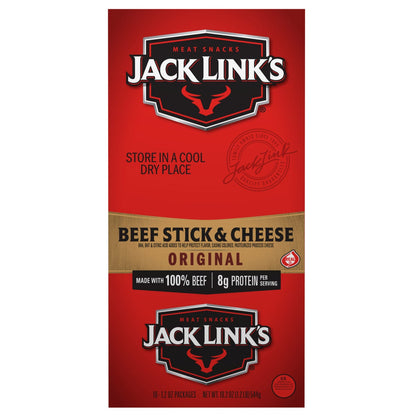 1.2 oz beef and cheese sticks by Jack Link's