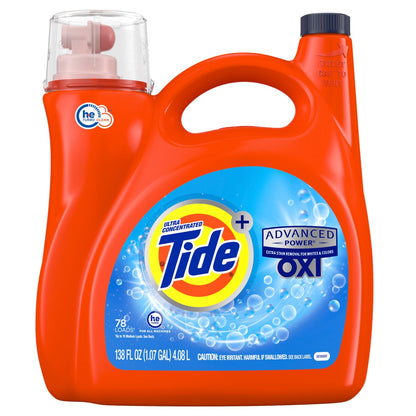 Tide Plus Advanced Power with Oxi liquid laundry detergent 78 loads