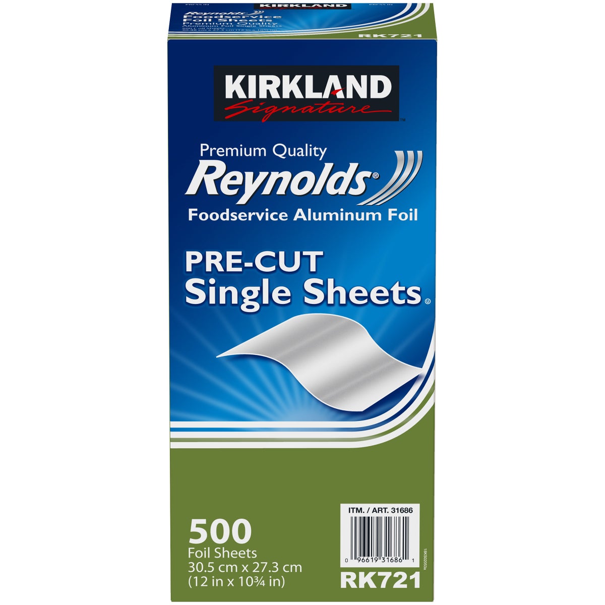 Kirkland Signature Reynolds foodservice foil single sheets
