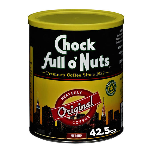 Chock Full O'Nuts Original medium roast ground coffee canister