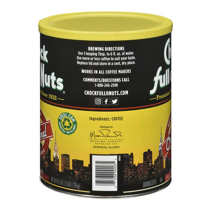 Chock Full O'Nuts 42.5 oz ground coffee front label
