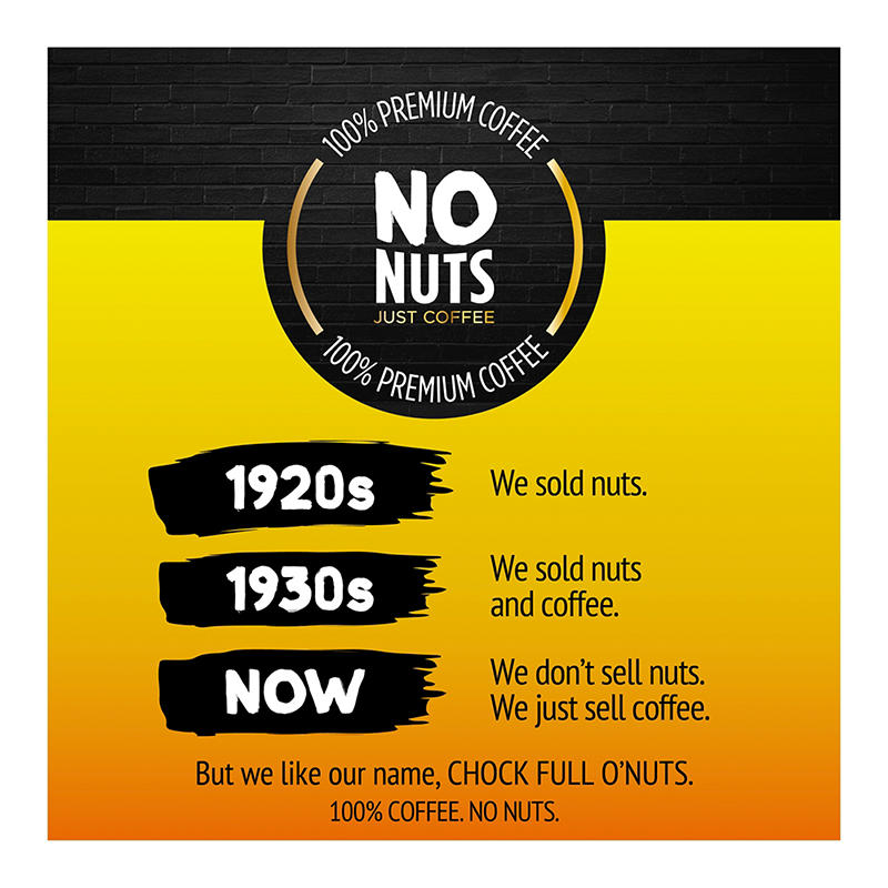 Smooth medium roast ground coffee from Chock Full O'Nuts