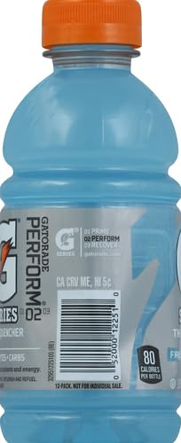 Gatorade Glacier Freeze beverage bottles for workouts
