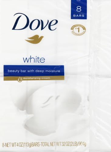 Dove Beauty Bar Soap Original for Soft,Smooth Skin,with 1/4 Moisturizing Cream 3.75 oz,(Pack of 16)