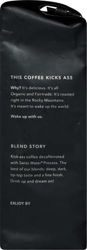 Certified Organic decaf coffee bag by Kicking Horse