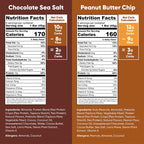 IQBAR Plant Protein Bars Chocolate Sea Salt Peanut and Butter Chip Variety Pack, 12g Protein, 12 ct. - product image 3