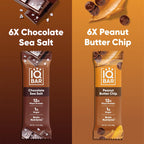 IQBAR Plant Protein Bars Chocolate Sea Salt Peanut and Butter Chip Variety Pack, 12g Protein, 12 ct. - product image 4