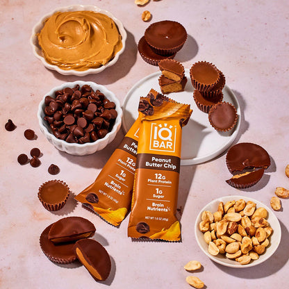 IQBAR Plant Protein Bars Chocolate Sea Salt Peanut and Butter Chip Variety Pack, 12g Protein, 12 ct. - product image 5