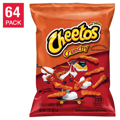 Cheetos Crunchy Original 2 oz snack bags 64-count