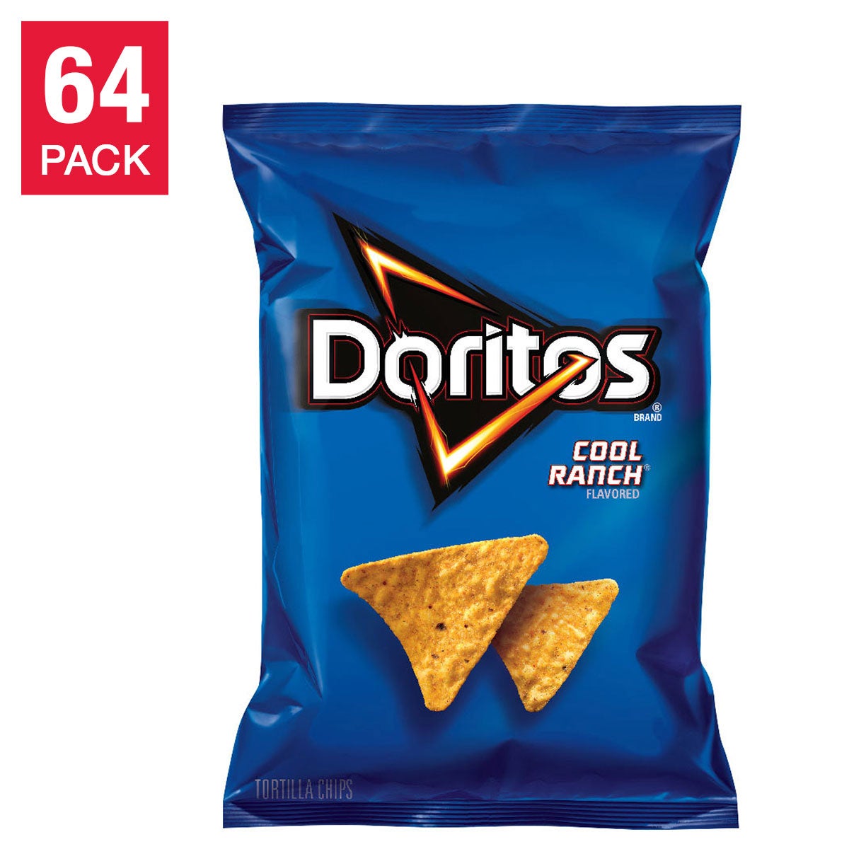 Doritos Cool Ranch tortilla chips 64-count pack
