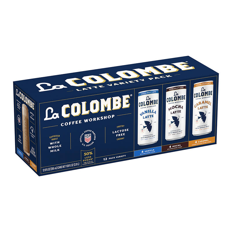 La Colombe caramel draft latte can