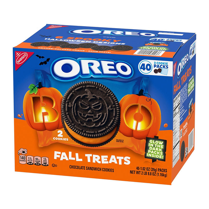 Individually wrapped Oreo orange creme cookie packs