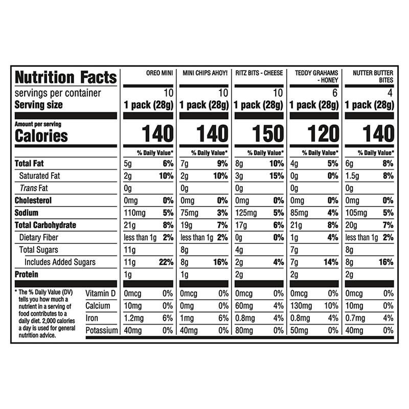 Nutter Butter Bites peanut butter snack pack