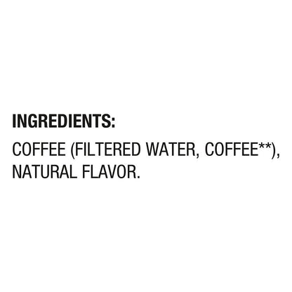 Unsweetened ready-to-drink cold brew coffee