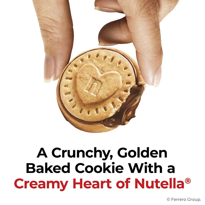 Sweet Nutella hazelnut snack cookies for sharing