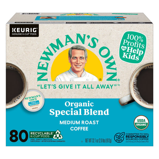 Newman's Own Organics Special Blend K-Cup coffee pods 80 count