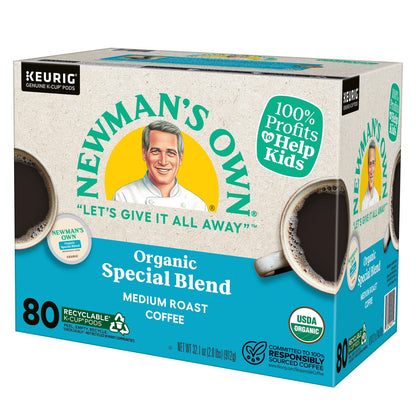 80-count organic coffee pods for single-serve brewers