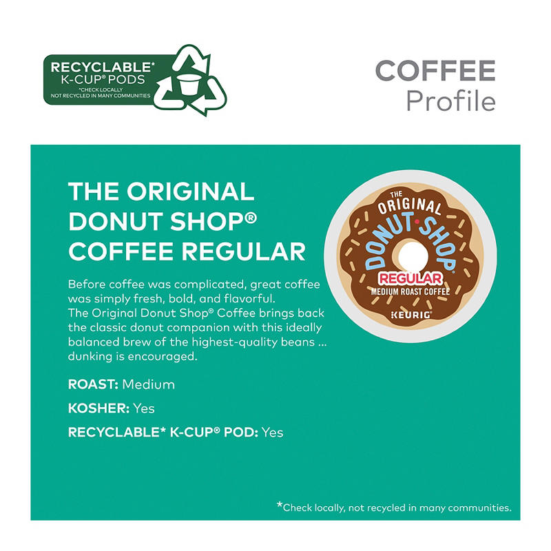Regular blend K-Cup pods for Keurig machines