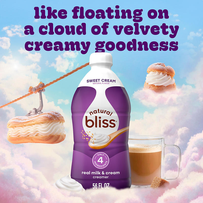 Creamy sweet cream creamer for hot coffee