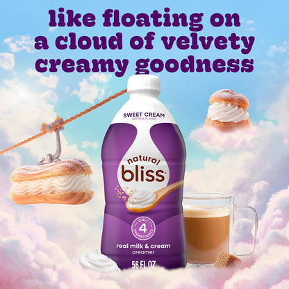 Creamy sweet cream creamer for hot coffee