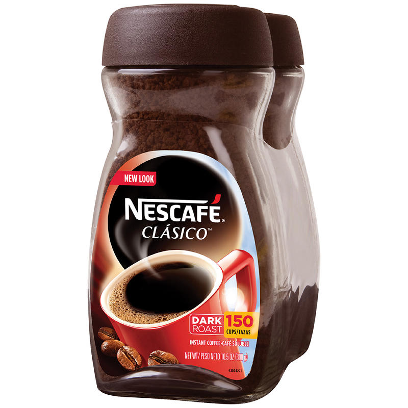 Nescafe Clasico dark roast instant coffee 2-pack