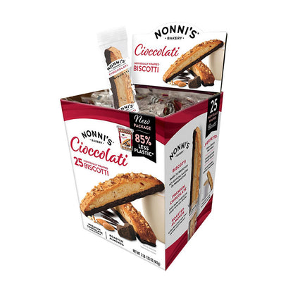 Chocolate biscotti cookies for breakfast or snacking
