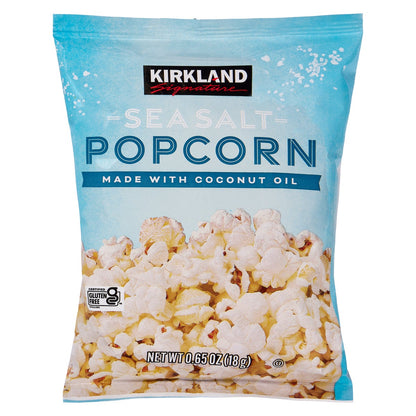 Kirkland Signature sea salt popcorn 36-count snack pack