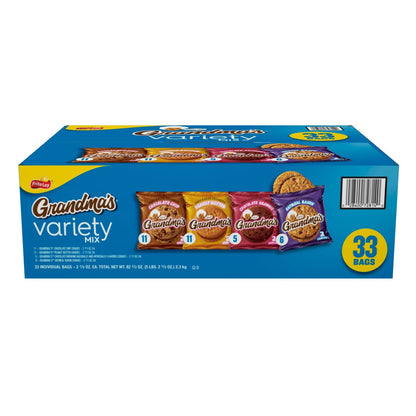 Grandma's Cookies assorted snack bags
