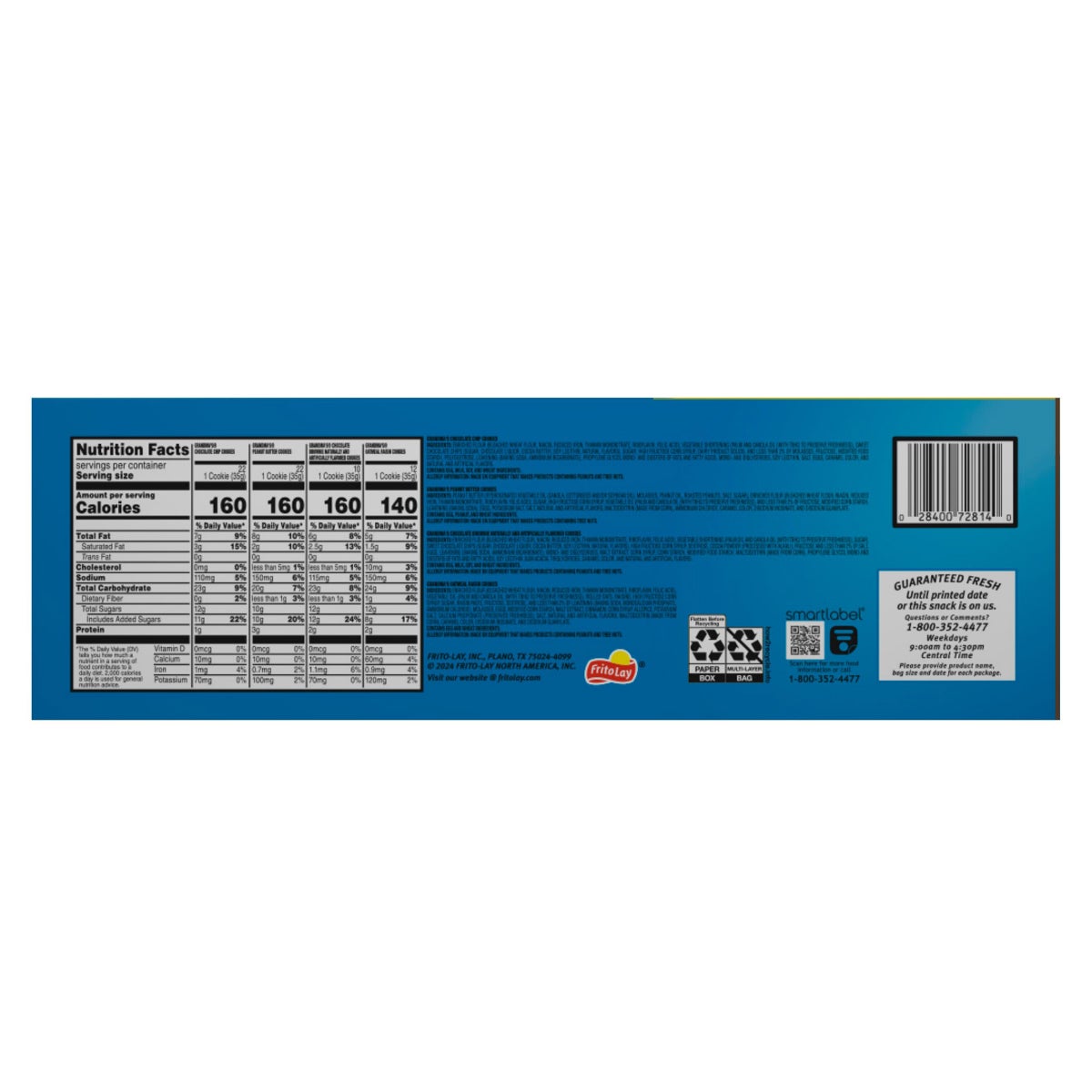 Grandma's Cookies family snack variety pack