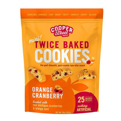 Cooper Street orange cranberry twice baked cookies 20 oz