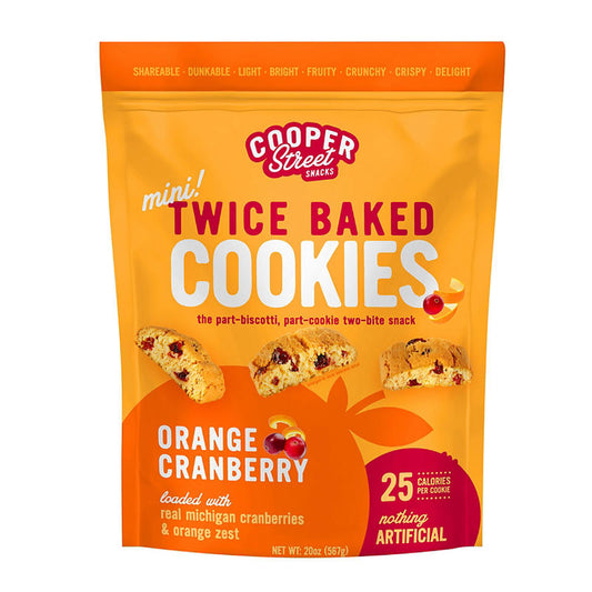 Cooper Street orange cranberry twice baked cookies 20 oz