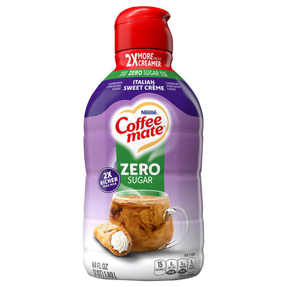 Coffee-Mate Italian Sweet Creme zero sugar coffee creamer 64 oz