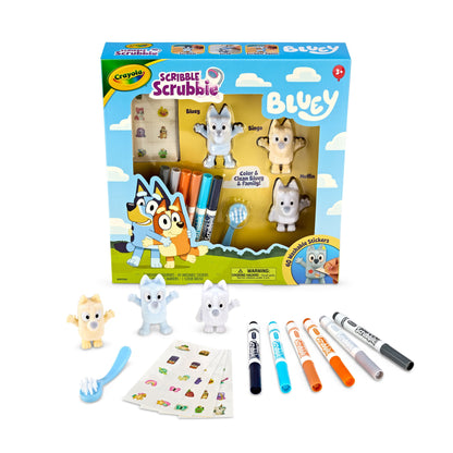Bingo character in the Bluey Scribble Scrubbie set