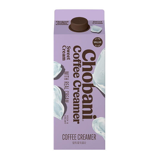 Chobani Sweet Cream dairy creamer bottle