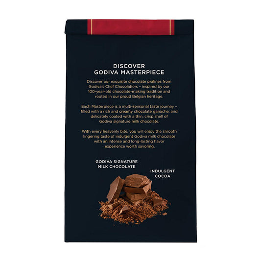 Individually wrapped Godiva chocolate truffles with creamy filling