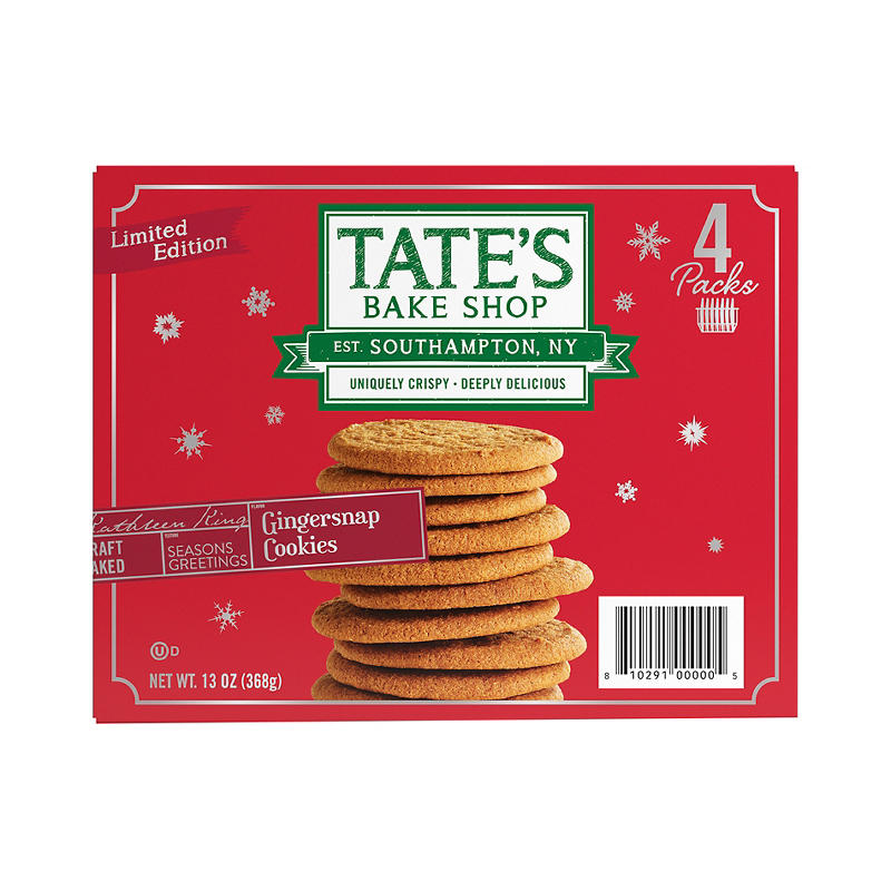 Tate's Bake Shop gingersnap cookies 13 oz bag
