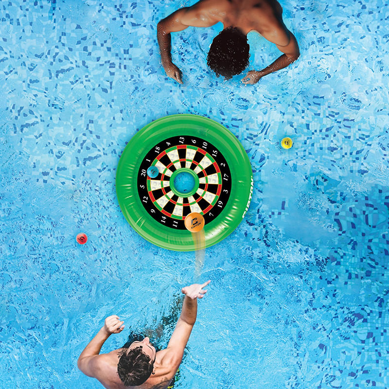 Interactive chipping game with floating target