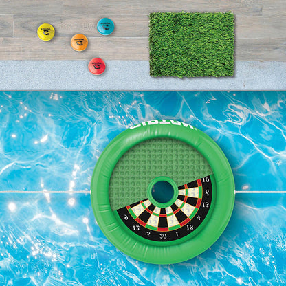 2-in-1 golf and dart game for the pool