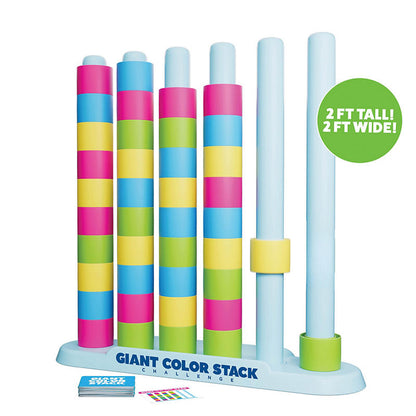 Challenge cards included with Giant Color Stack Challenge