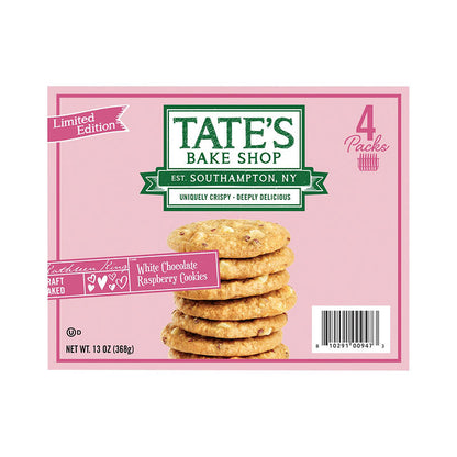 Tate's Bake Shop white chocolate raspberry cookies bag