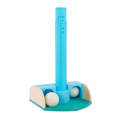 Children's baseball tee with base storage