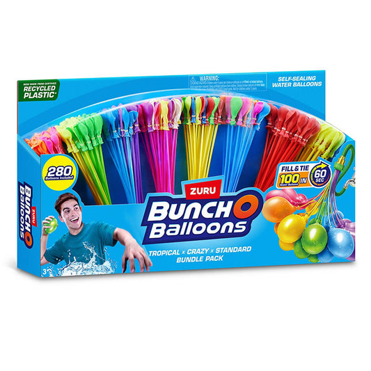 Water balloons that fill and tie quickly