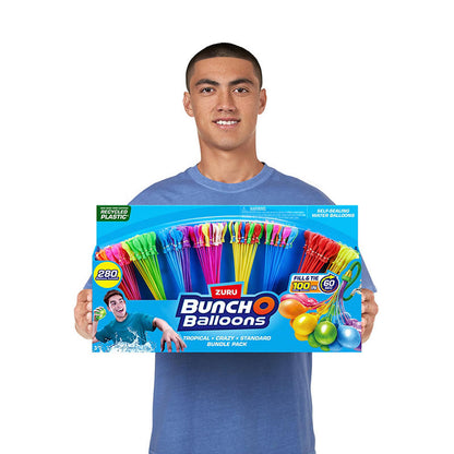 Summer party water balloons with easy hose filling