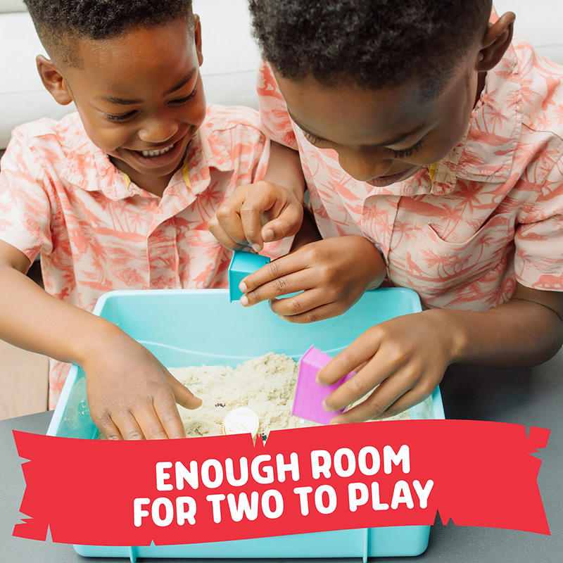 Treasure hunt sensory bin for indoor play