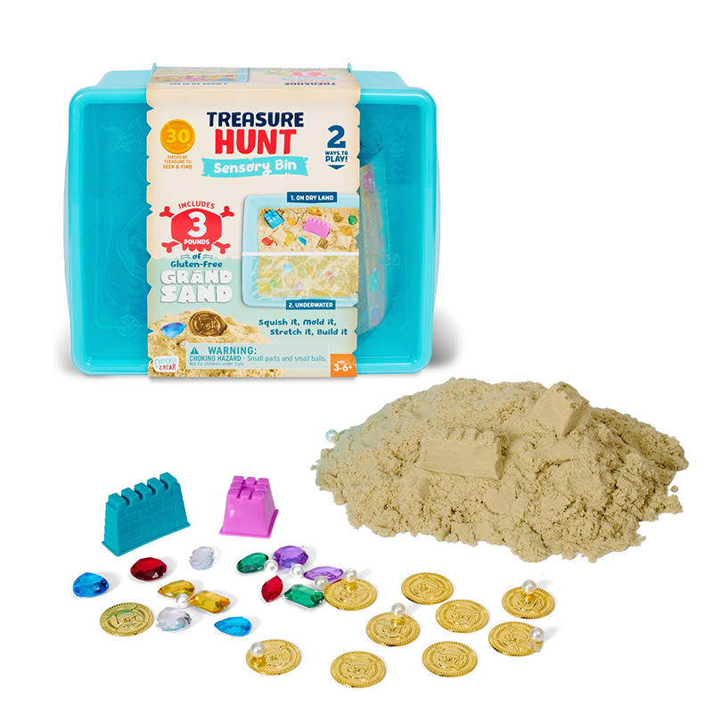 Buffalo Games Chuckle & Roar treasure hunt sensory bin
