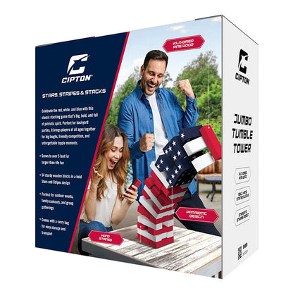 Classic Americana tumbling blocks game by Cipton